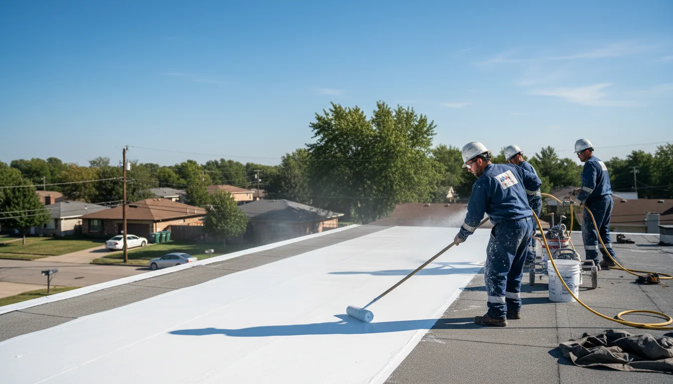 Commercial roof coating in Shady Dale, GA near me